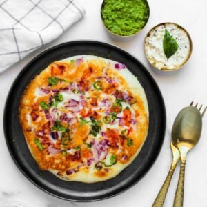 Onion Tomato Uttapam
